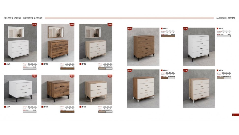 Ören Mobilya Komodin  & Şifonyer